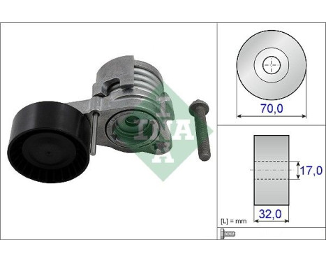 Tensioner Lever, v-ribbed belt 534043210 Ina