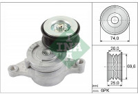 Tensioner Lever, v-ribbed belt 534045710 Ina