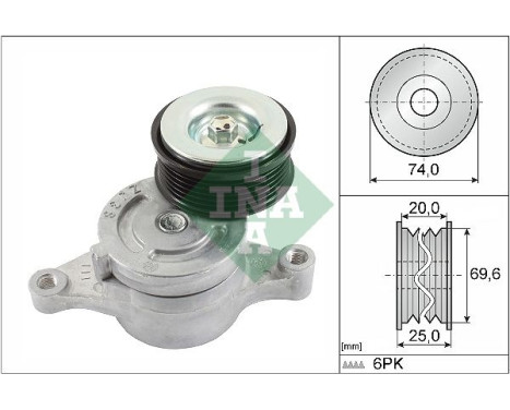 Tensioner Lever, v-ribbed belt 534045710 Ina