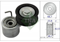 Tensioner Lever, v-ribbed belt 534048710 Ina