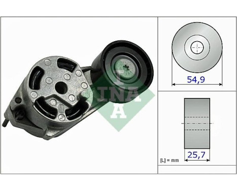 Tensioner Lever, v-ribbed belt 534051610 Ina