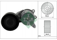 Tensioner Lever, v-ribbed belt 534055310 Ina