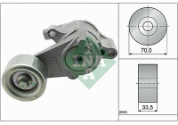 Tensioner Lever, v-ribbed belt 534056610 Ina