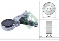 Tensioner Lever, v-ribbed belt 534062610 Ina