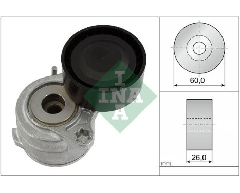 Tensioner Lever, v-ribbed belt 534065310 Ina