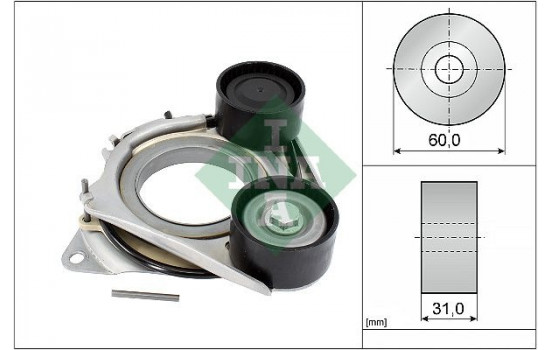 Tensioner Lever, v-ribbed belt 534068310 Ina