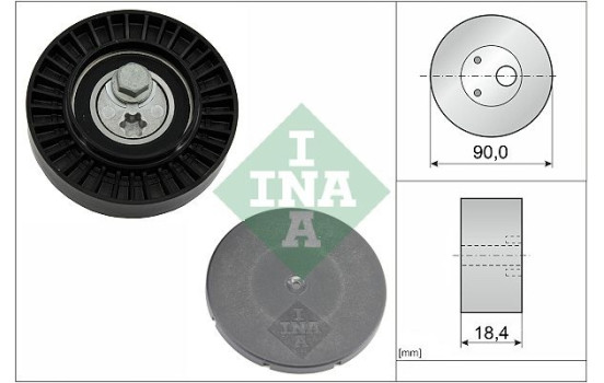 Tensioner pulley, Poly V-belt 531088010 Ina