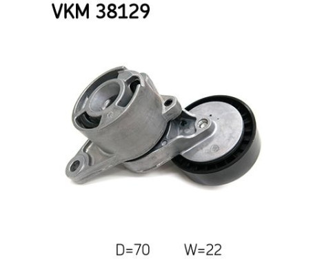 Tensioner pulley, Poly V-belt VKM 38129 SKF, Image 2