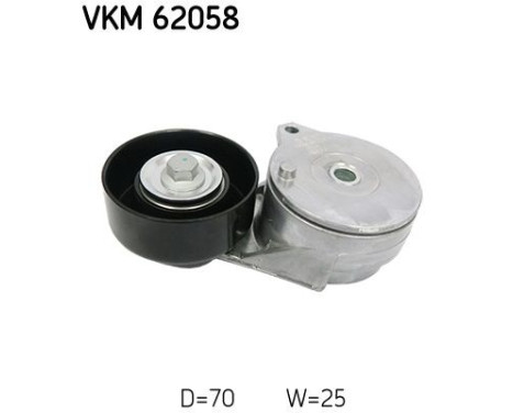 Tensioner pulley, Poly V-belt VKM 62058 SKF