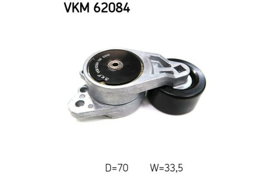 Tensioner pulley, Poly V-belt VKM 62084 SKF