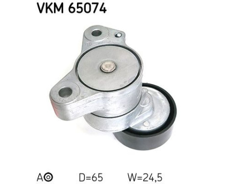 Tensioner pulley, Poly V-belt VKM 65074 SKF, Image 2