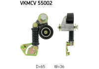 Tensioner pulley, Poly V-belt VKMCV 55002 SKF