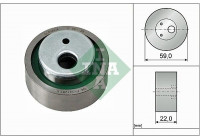 Tensioner Pulley, timing belt 531 0030 10 Ina