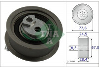 Tensioner Pulley, timing belt 531 0851 10 Ina