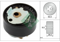 Tensioner Pulley, timing belt 531 0919 10 Ina
