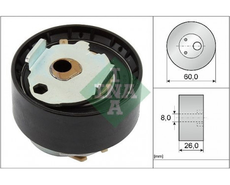 Tensioner Pulley, timing belt 531 0919 10 Ina