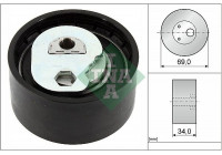 Tensioner Pulley, timing belt 531 0941 10 Ina