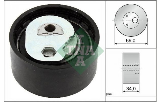 Tensioner Pulley, timing belt 531 0941 10 Ina