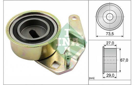 Tensioner Pulley, timing belt 531005010 Ina
