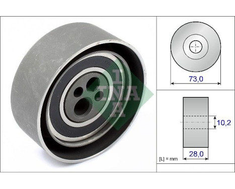 Tensioner Pulley, timing belt 531008420 Ina