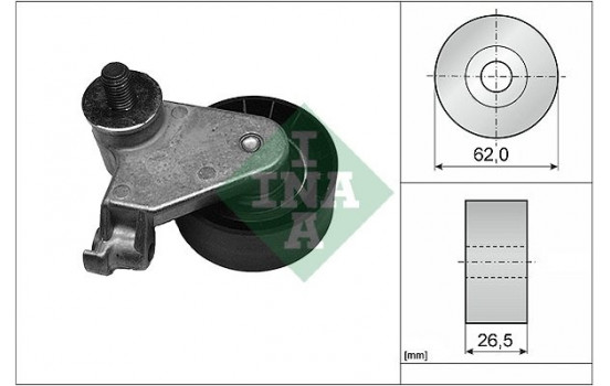 Tensioner Pulley, timing belt 531017110 Ina