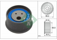 Tensioner Pulley, timing belt 531019320 Ina