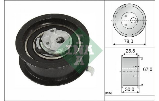 Tensioner Pulley, timing belt 531025130 Ina