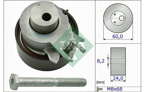 Tensioner Pulley, timing belt 531031710 Ina