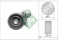 Tensioner Pulley, timing belt 531037710 Ina