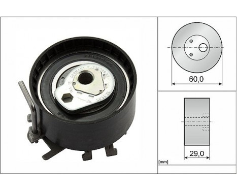 Tensioner Pulley, timing belt 531040410 Ina