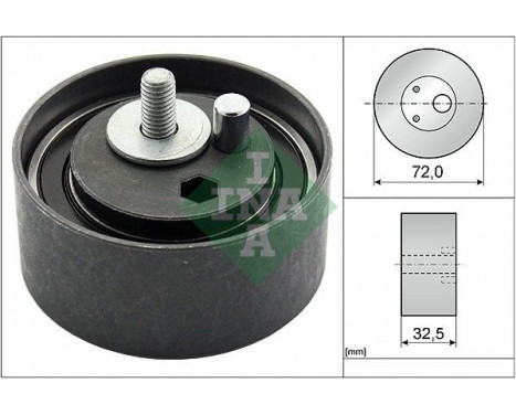 Tensioner Pulley, timing belt 531047720 Ina
