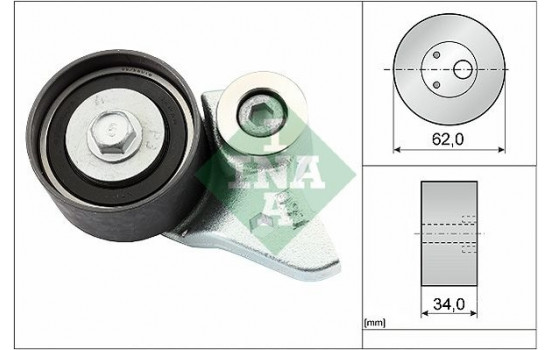 Tensioner Pulley, timing belt 531050220 Ina