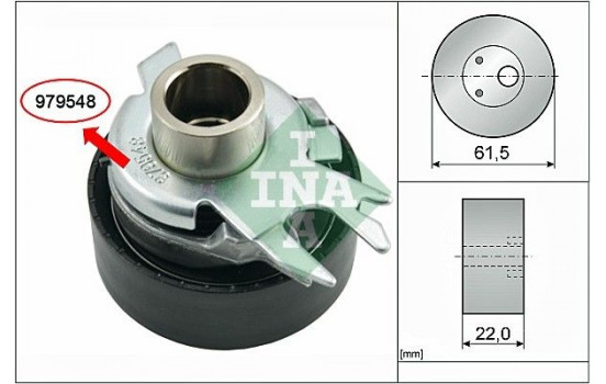 Tensioner Pulley, timing belt 531052530 Ina