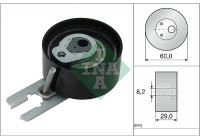 Tensioner Pulley, timing belt 531055510 Ina