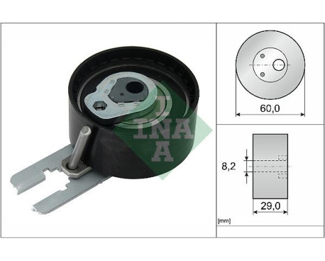 Tensioner Pulley, timing belt 531055510 Ina