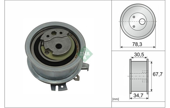 Tensioner Pulley, timing belt 531056530 Ina