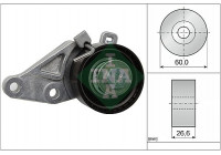 Tensioner Pulley, timing belt 531058610 Ina