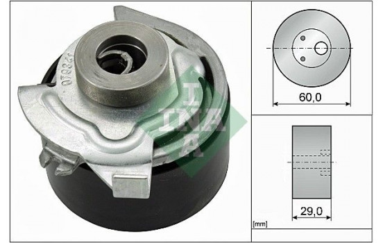 Tensioner Pulley, timing belt 531062730 Ina
