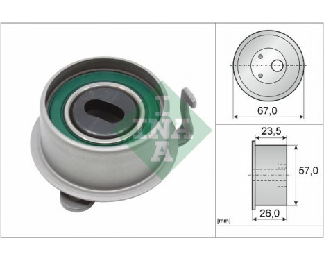 Tensioner Pulley, timing belt 531065320 Ina