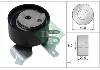 Tensioner Pulley, timing belt 531075510 Ina