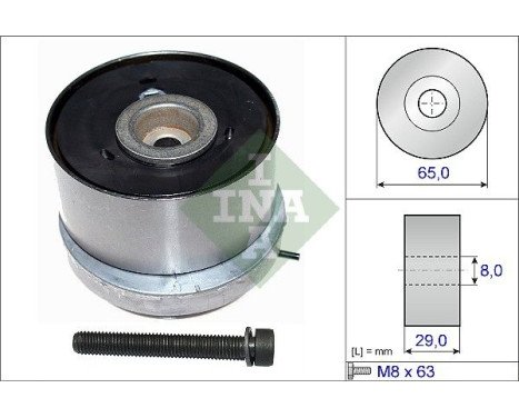 Tensioner Pulley, timing belt 531077910 Ina