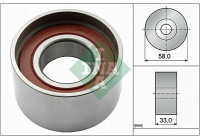 Tensioner Pulley, timing belt 531078410 Ina