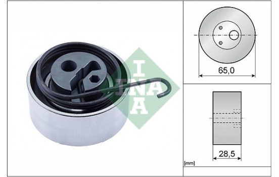 Tensioner Pulley, timing belt 531081910 Ina