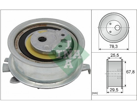 Tensioner Pulley, timing belt 531082510 Ina