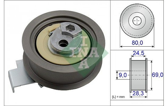 Tensioner Pulley, timing belt 531084010 Ina