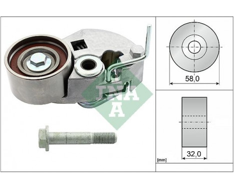 Tensioner Pulley, timing belt 531084310 Ina