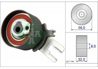 Tensioner Pulley, timing belt 531085910 Ina