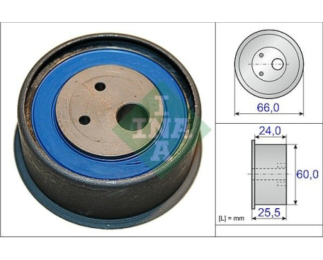 Tensioner Pulley, timing belt 531086010 Ina