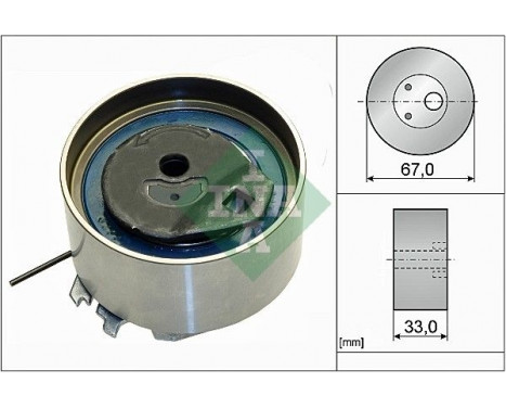Tensioner Pulley, timing belt 531086910 Ina