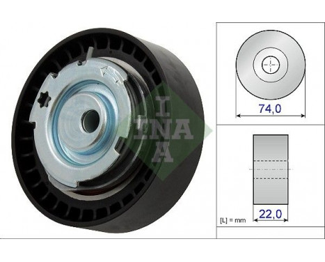 Tensioner Pulley, timing belt 531087610 Ina